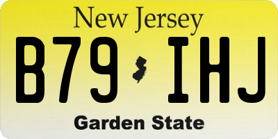 NJ license plate B79IHJ