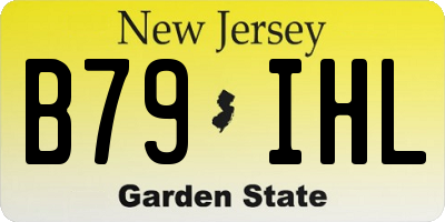NJ license plate B79IHL