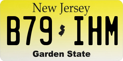 NJ license plate B79IHM