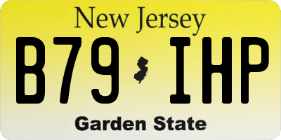 NJ license plate B79IHP