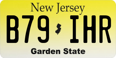 NJ license plate B79IHR