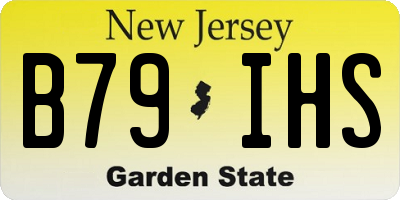 NJ license plate B79IHS