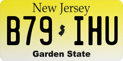 NJ license plate B79IHU