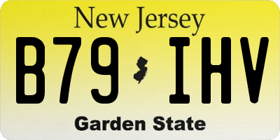 NJ license plate B79IHV