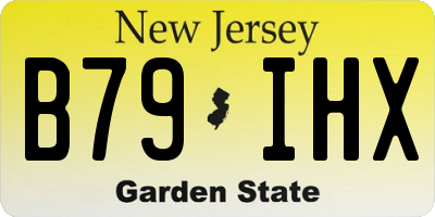 NJ license plate B79IHX