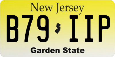 NJ license plate B79IIP