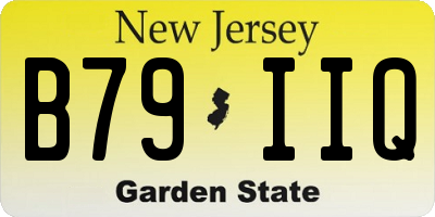 NJ license plate B79IIQ