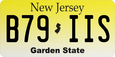 NJ license plate B79IIS