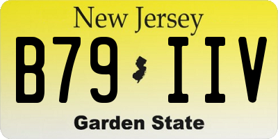 NJ license plate B79IIV