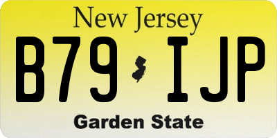 NJ license plate B79IJP