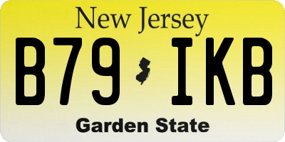 NJ license plate B79IKB