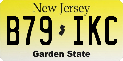 NJ license plate B79IKC