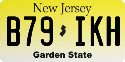 NJ license plate B79IKH