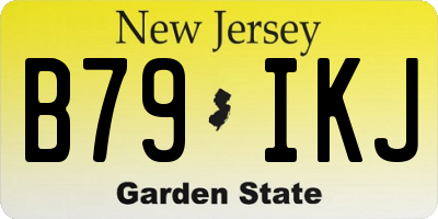 NJ license plate B79IKJ