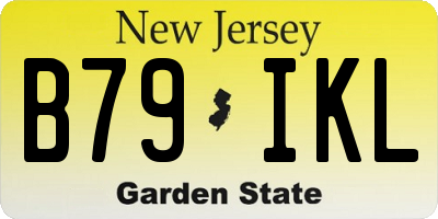 NJ license plate B79IKL