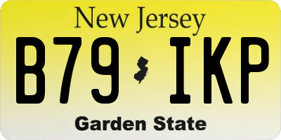NJ license plate B79IKP