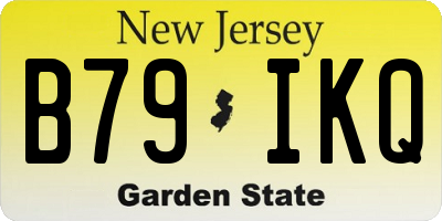 NJ license plate B79IKQ