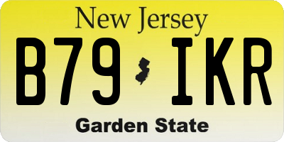 NJ license plate B79IKR