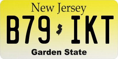 NJ license plate B79IKT
