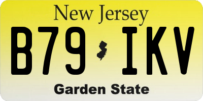 NJ license plate B79IKV