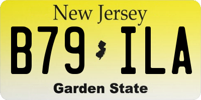 NJ license plate B79ILA