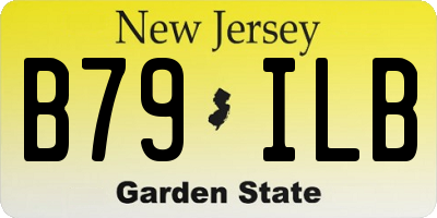 NJ license plate B79ILB