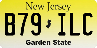 NJ license plate B79ILC
