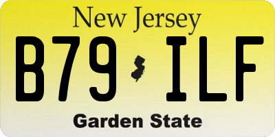 NJ license plate B79ILF