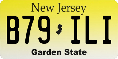 NJ license plate B79ILI