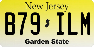 NJ license plate B79ILM