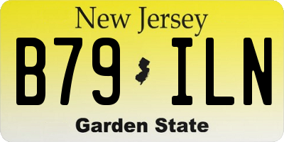 NJ license plate B79ILN