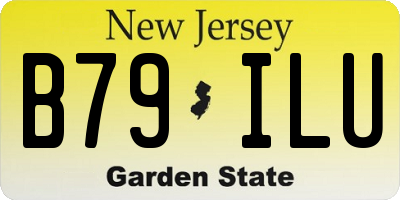 NJ license plate B79ILU