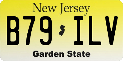NJ license plate B79ILV