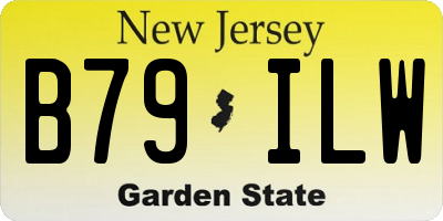 NJ license plate B79ILW
