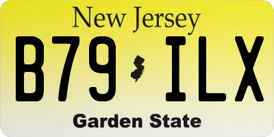 NJ license plate B79ILX