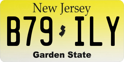 NJ license plate B79ILY