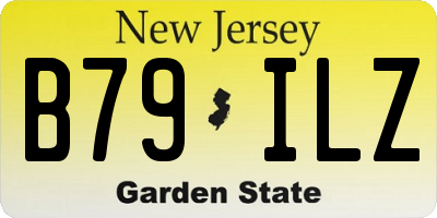NJ license plate B79ILZ