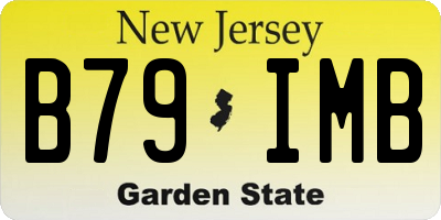 NJ license plate B79IMB