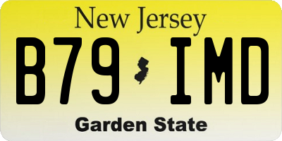 NJ license plate B79IMD
