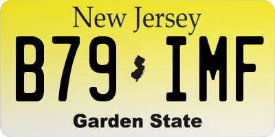 NJ license plate B79IMF
