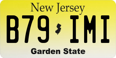 NJ license plate B79IMI