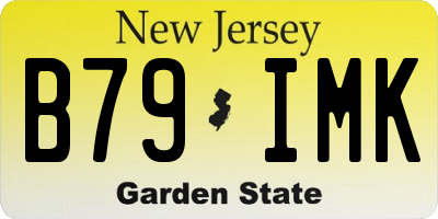 NJ license plate B79IMK