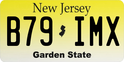 NJ license plate B79IMX