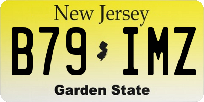 NJ license plate B79IMZ