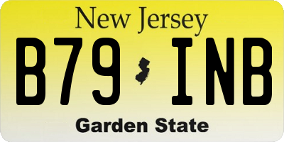 NJ license plate B79INB