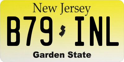 NJ license plate B79INL