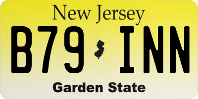 NJ license plate B79INN
