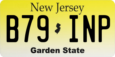 NJ license plate B79INP