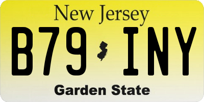 NJ license plate B79INY