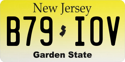 NJ license plate B79IOV